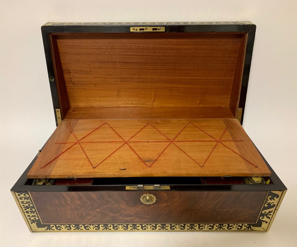 Georgian Mahogany Campaign Writing Slope View V