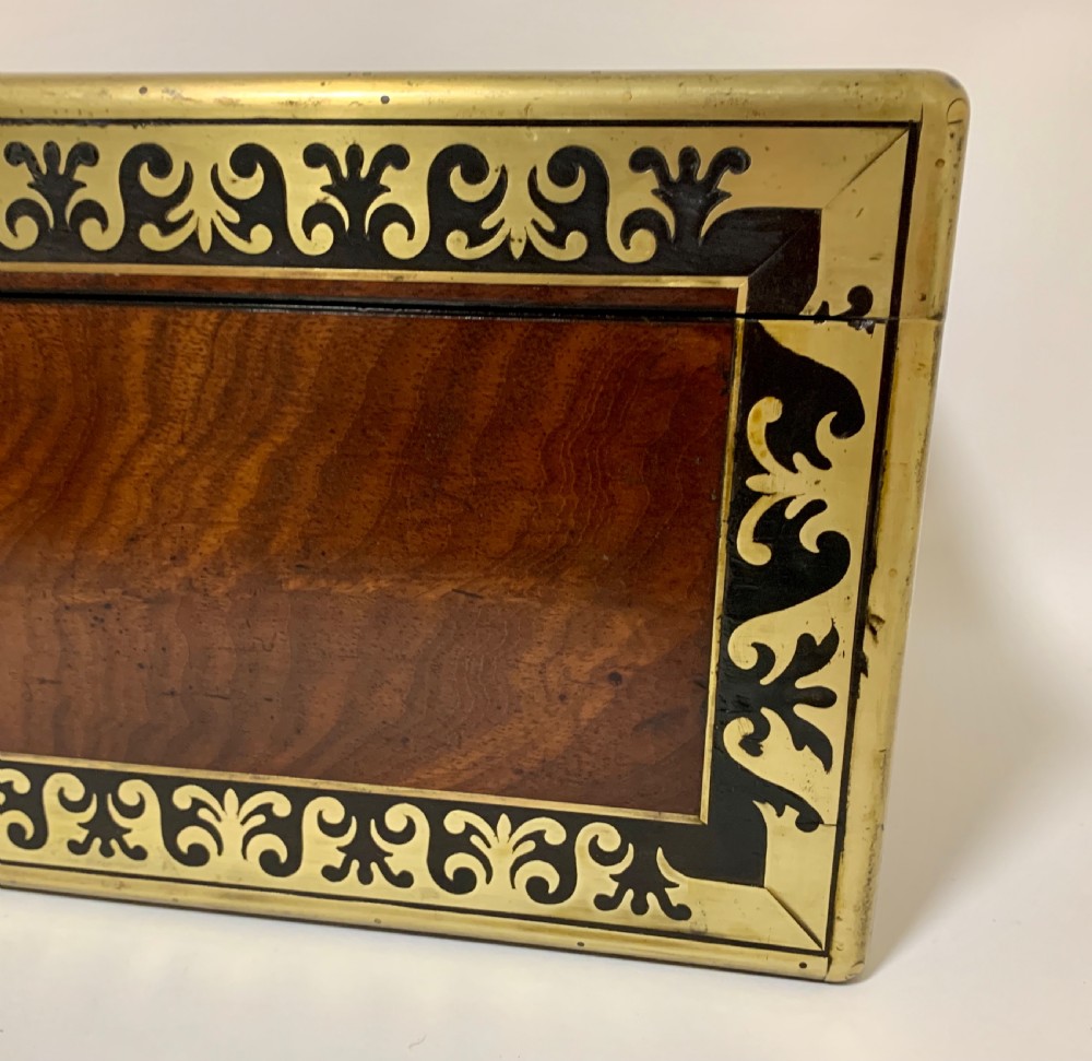 Georgian Mahogany Campaign Writing Slope View IX