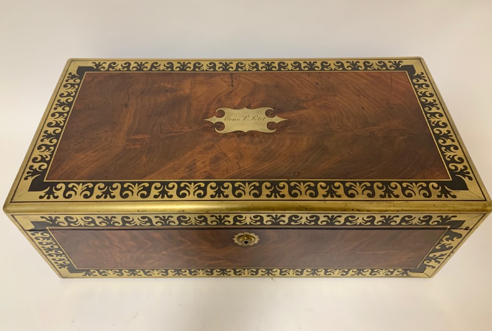 Georgian Mahogany Campaign Writing Slope View XI
