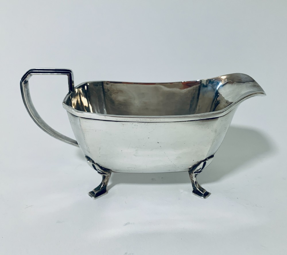 Antique Solid Sterling Silver Gravy Boat Jug