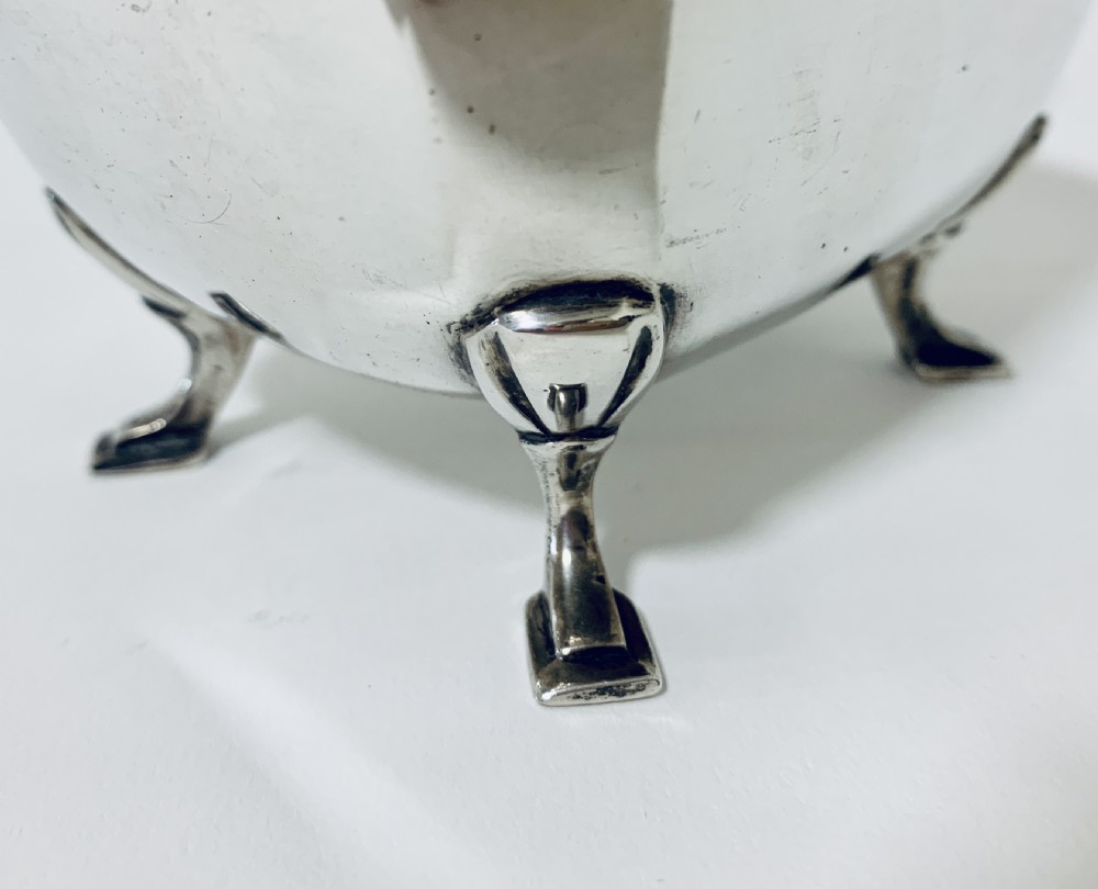 Antique Solid Sterling Silver Gravy Boat Jug View VI