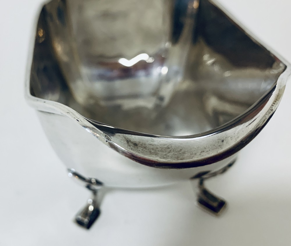 Antique Solid Sterling Silver Gravy Boat Jug View XIII