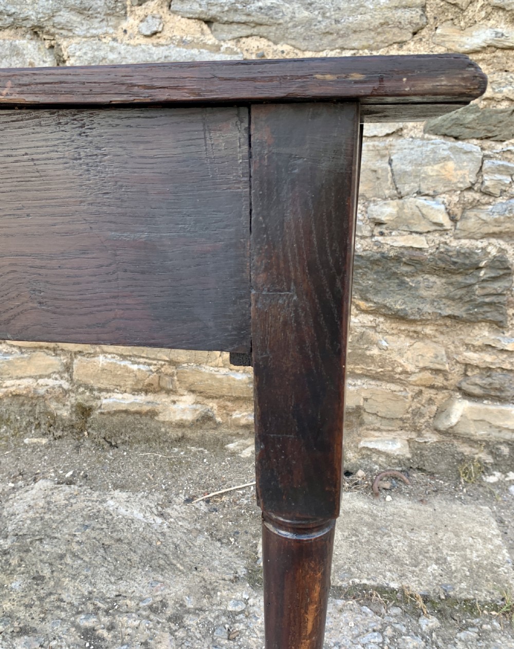 18th Century Oak Pad Foot Lowboy View VII