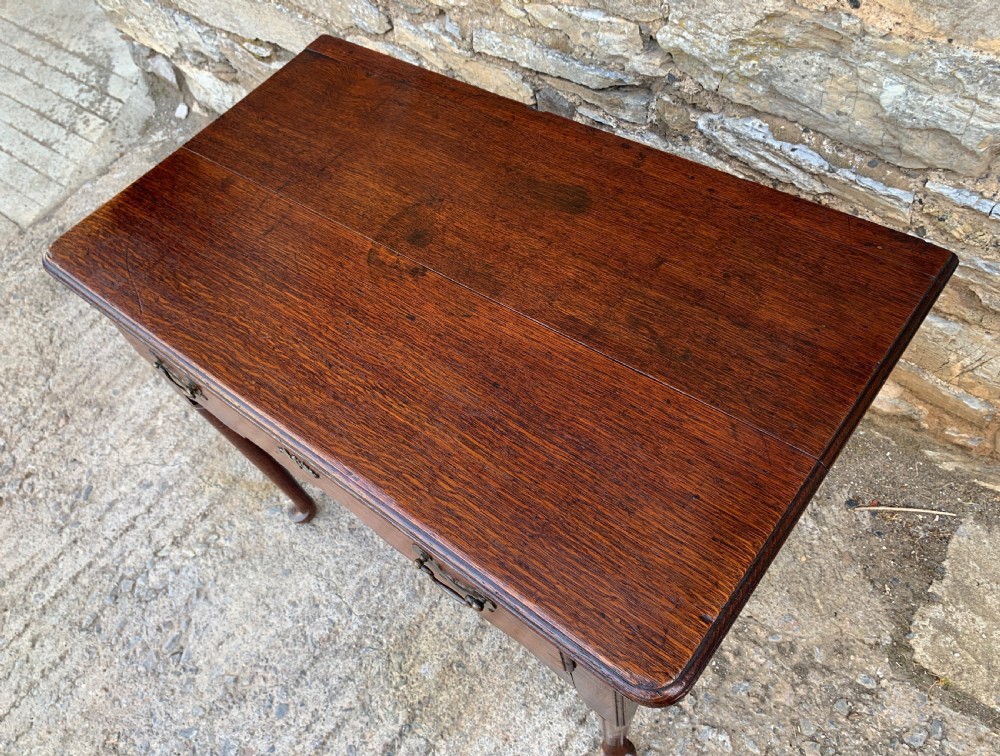 18th Century Oak Pad Foot Lowboy View XVI