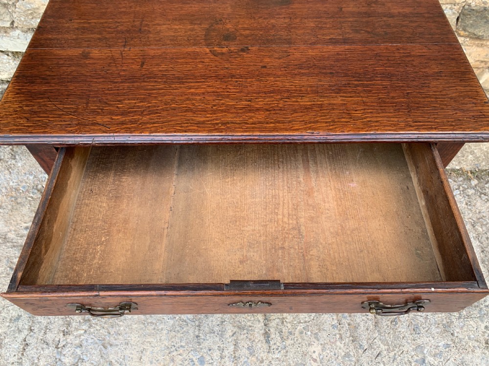 18th Century Oak Pad Foot Lowboy View XVIII