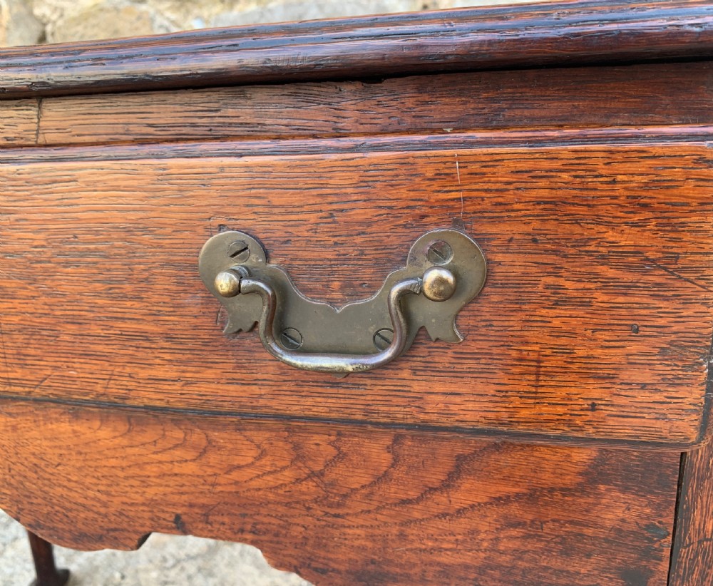18th Century Oak Pad Foot Lowboy View XXI