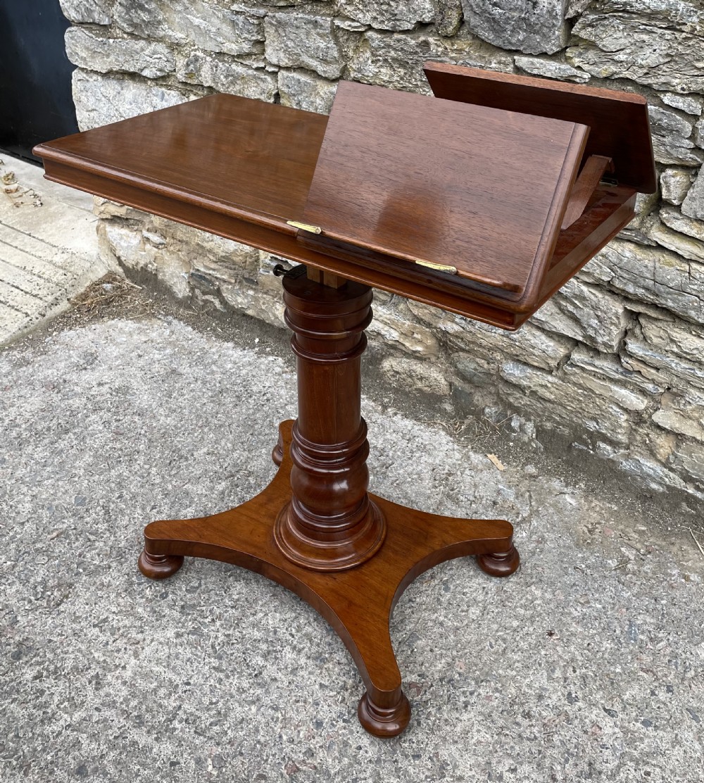 Victorian Mahogany Adjustable Reading Table by Ward