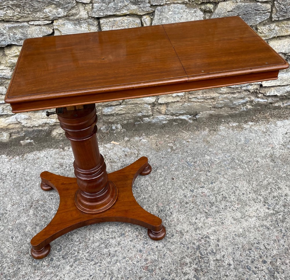 Victorian Mahogany Adjustable Reading Table by Ward View VI