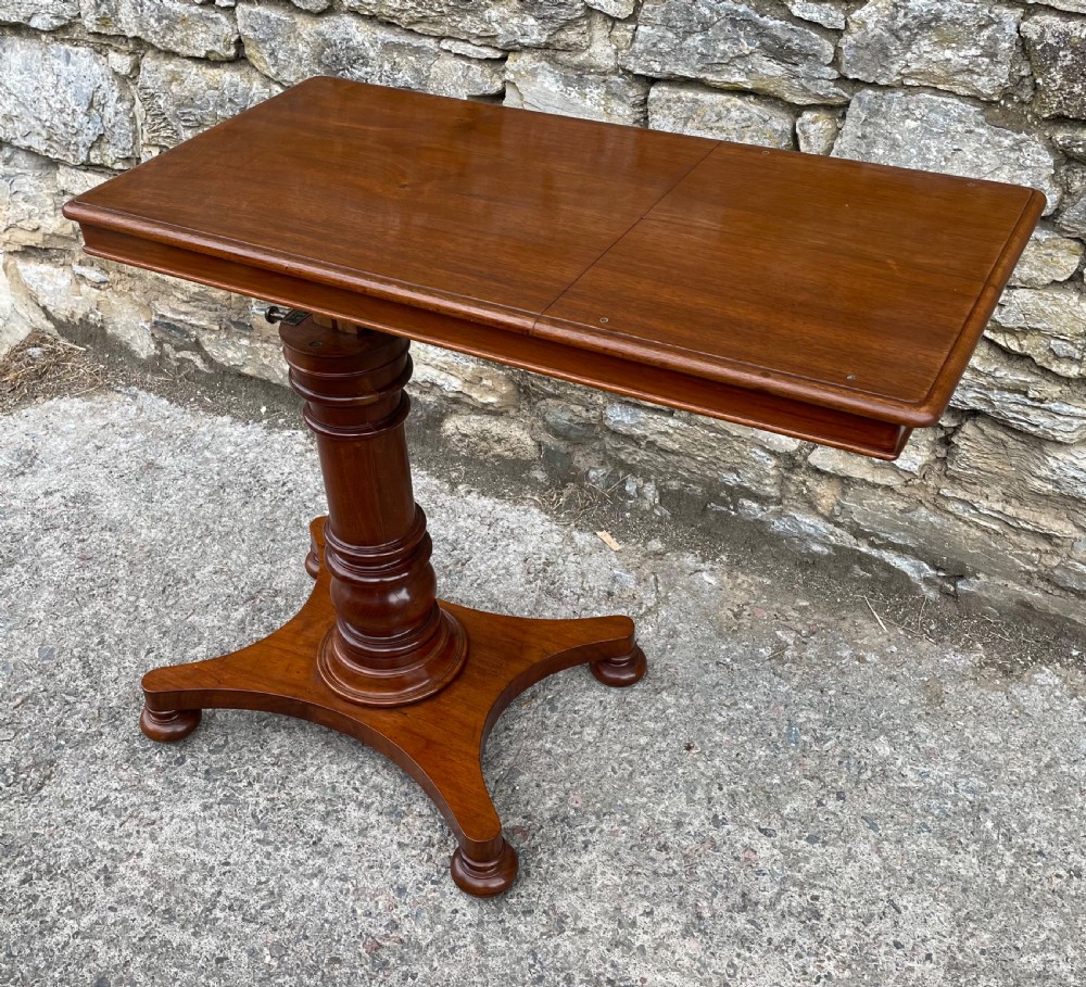 Victorian Mahogany Adjustable Reading Table by Ward View IX