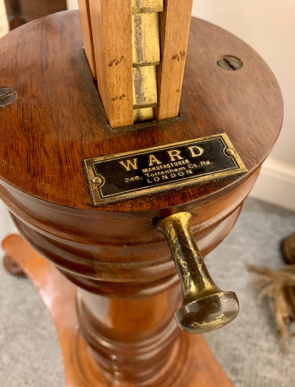 Victorian Mahogany Adjustable Reading Table by Ward View XIII