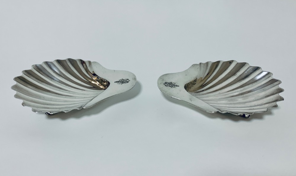 Pair of 18th Century Solid Silver Butter Dishes View IV