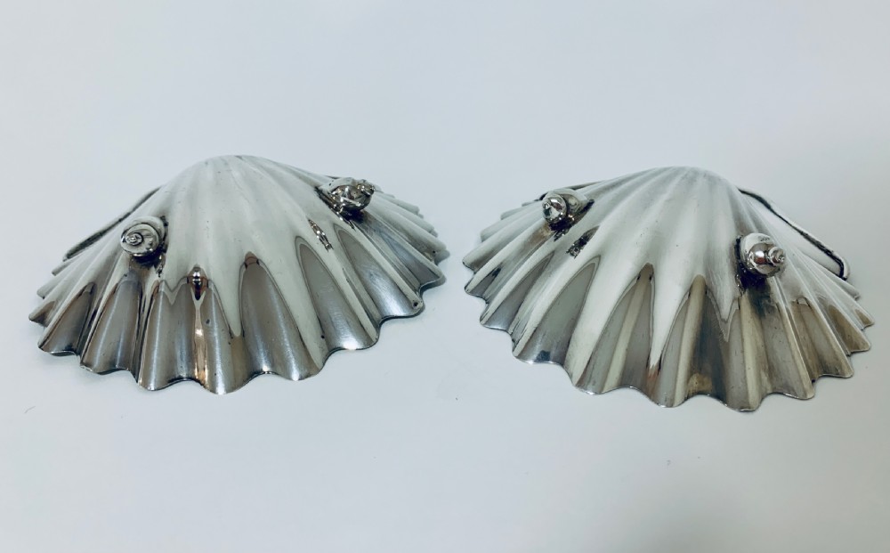 Pair of 18th Century Solid Silver Butter Dishes View VII