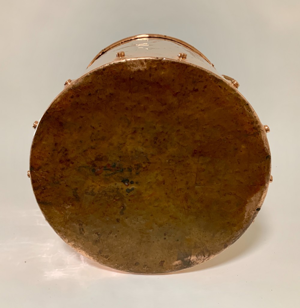 Antique Riveted Copper Bucket View XIII