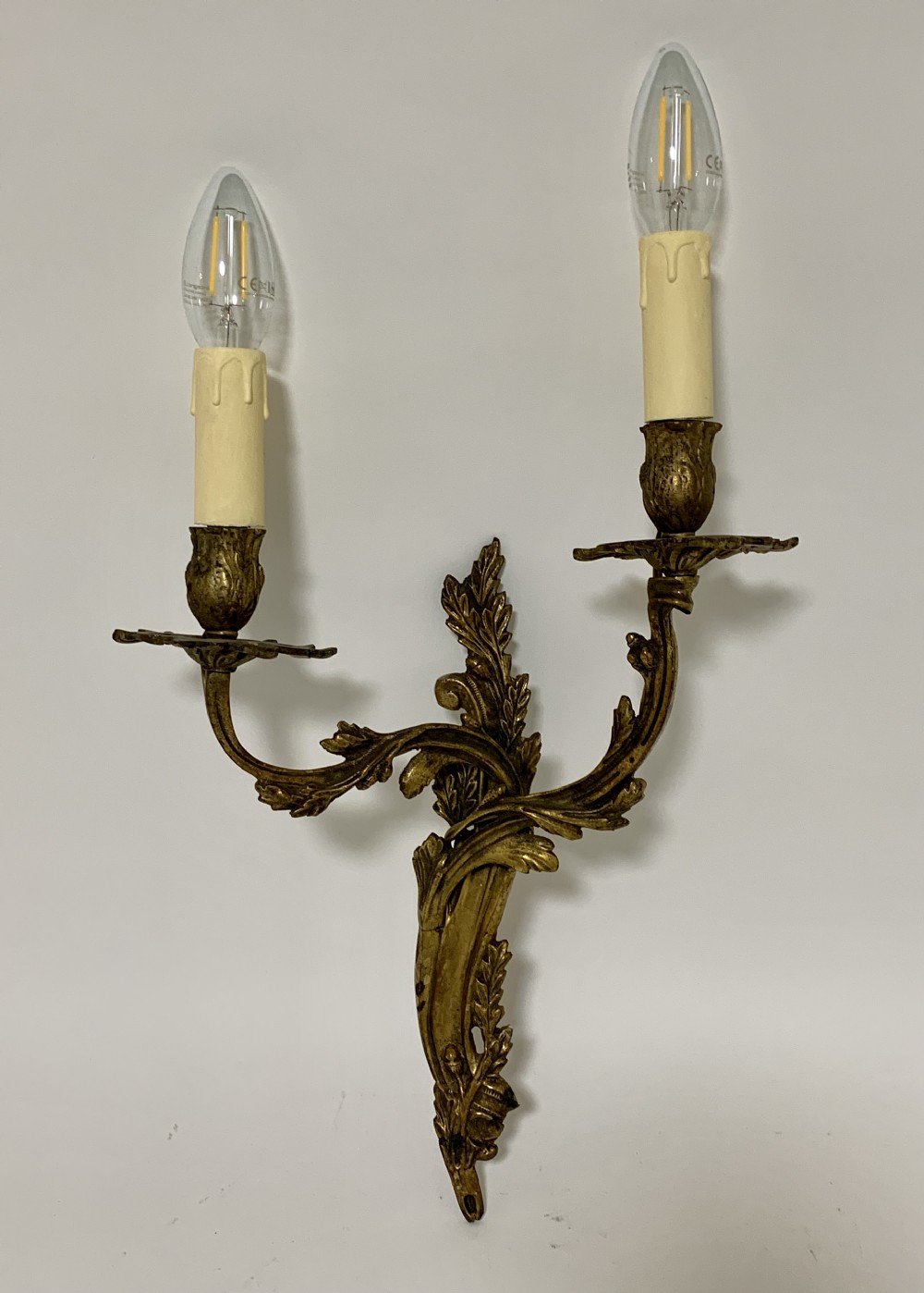Antique Gilt Metal Wall Light