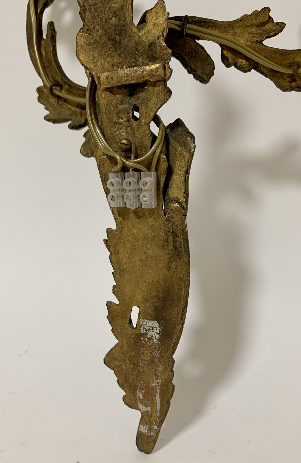 Antique Gilt Metal Wall Light View V