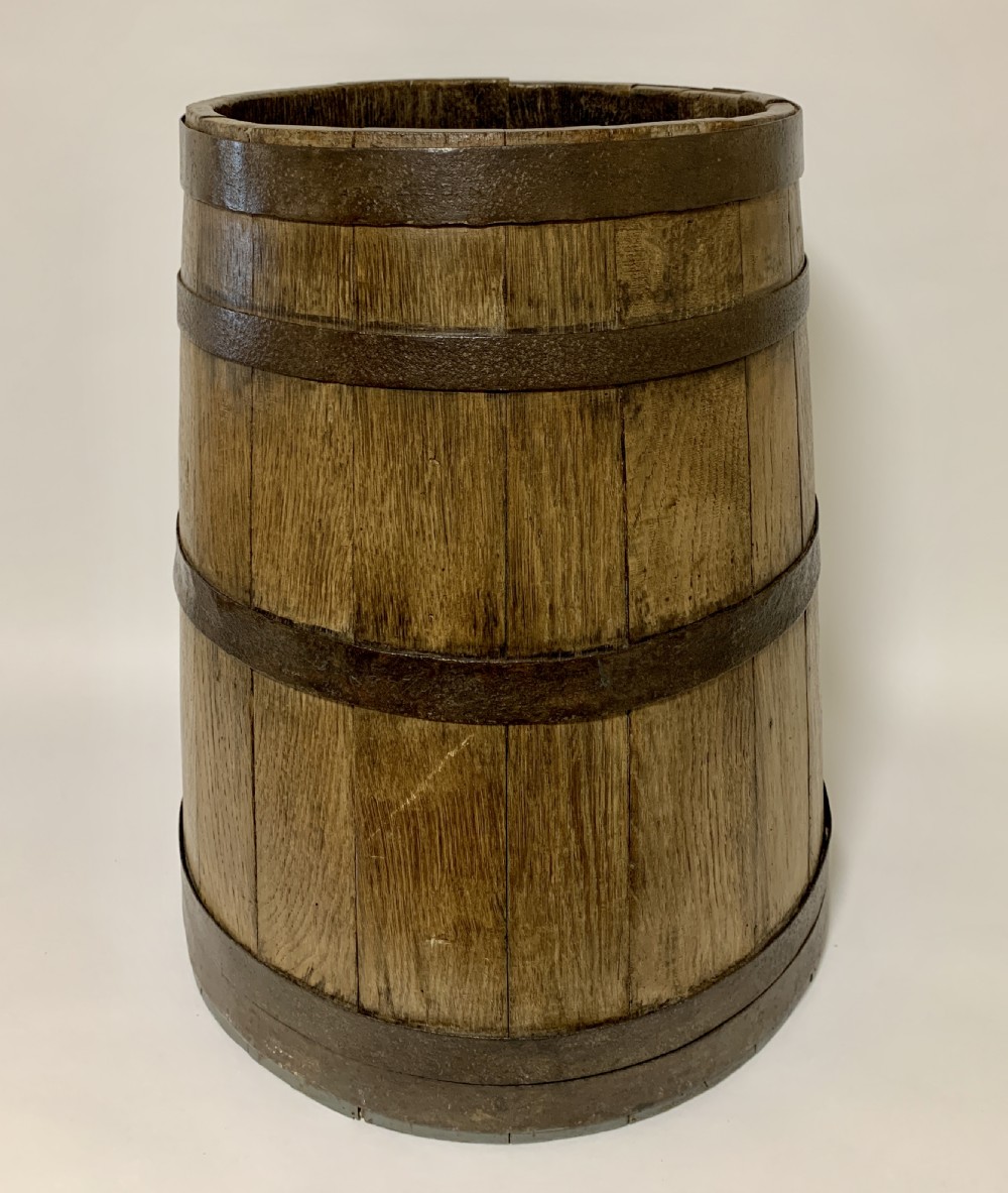 Antique Oak Coopered Barrel 
