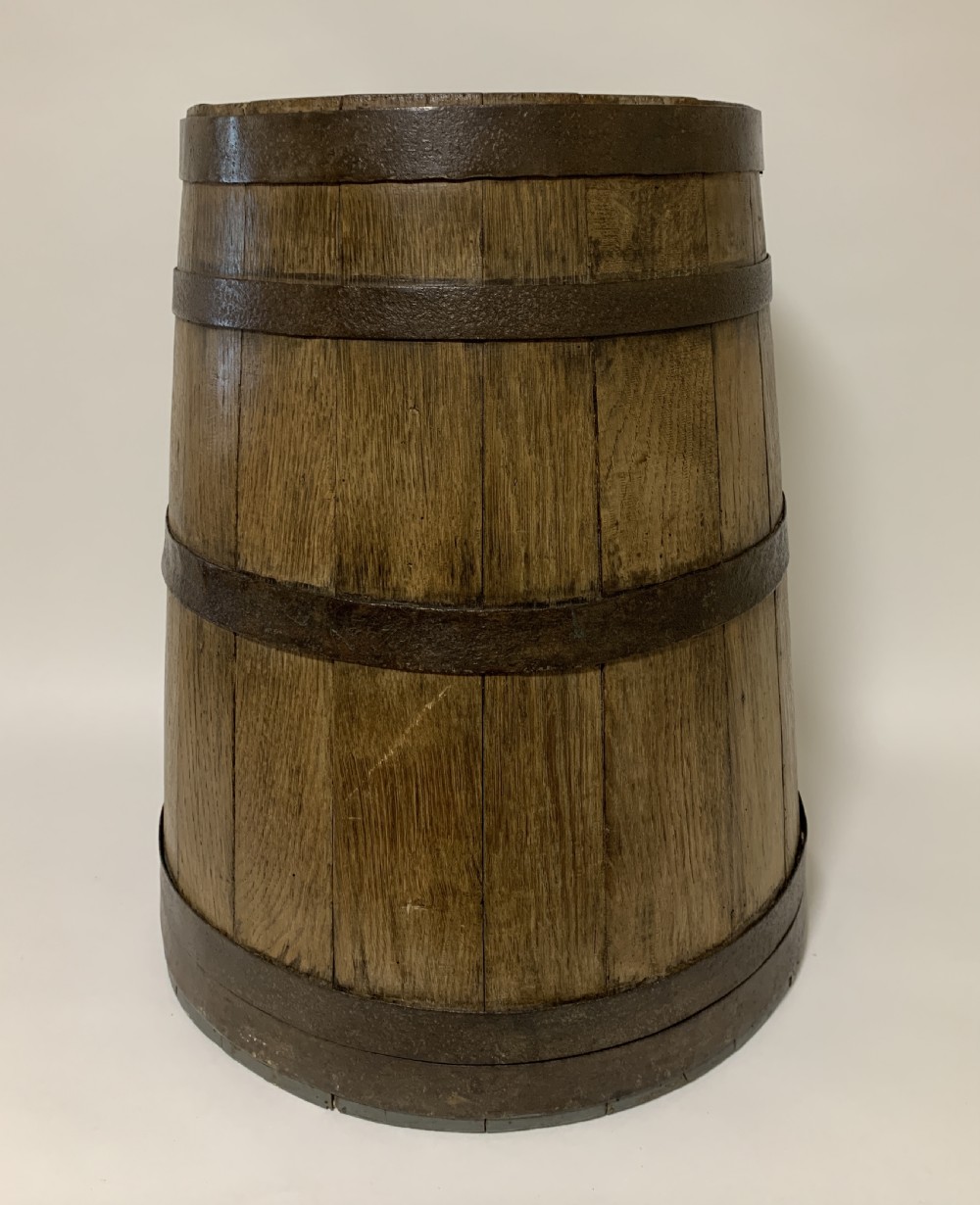 Antique Oak Coopered Barrel  View II
