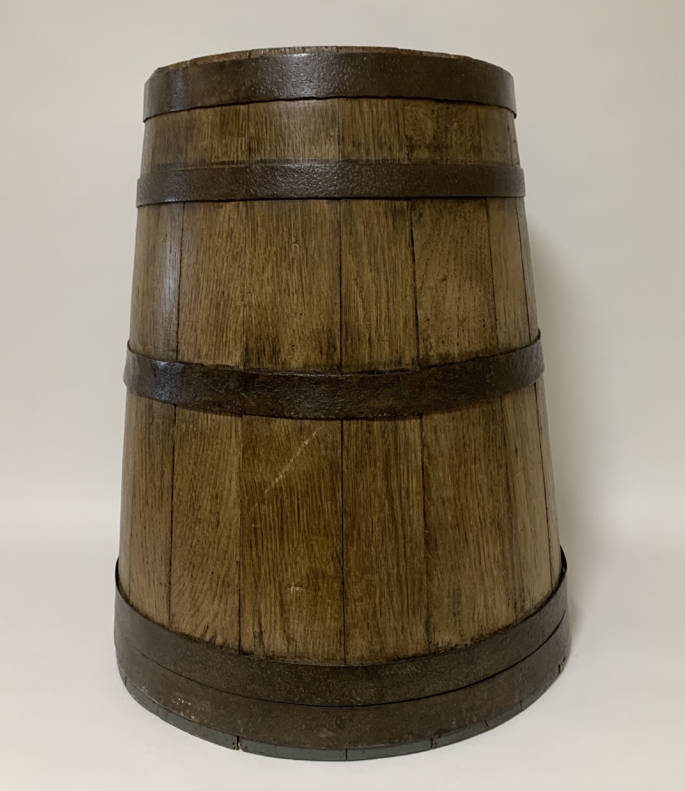 Antique Oak Coopered Barrel  View III