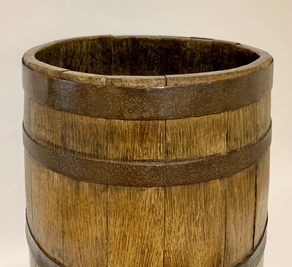 Antique Oak Coopered Barrel  View IV