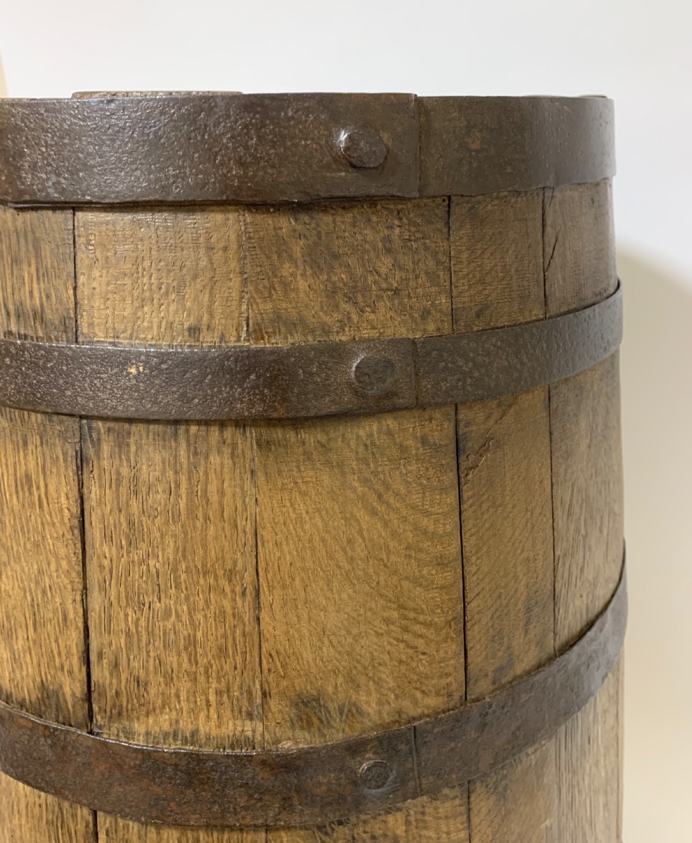 Antique Oak Coopered Barrel  View VI