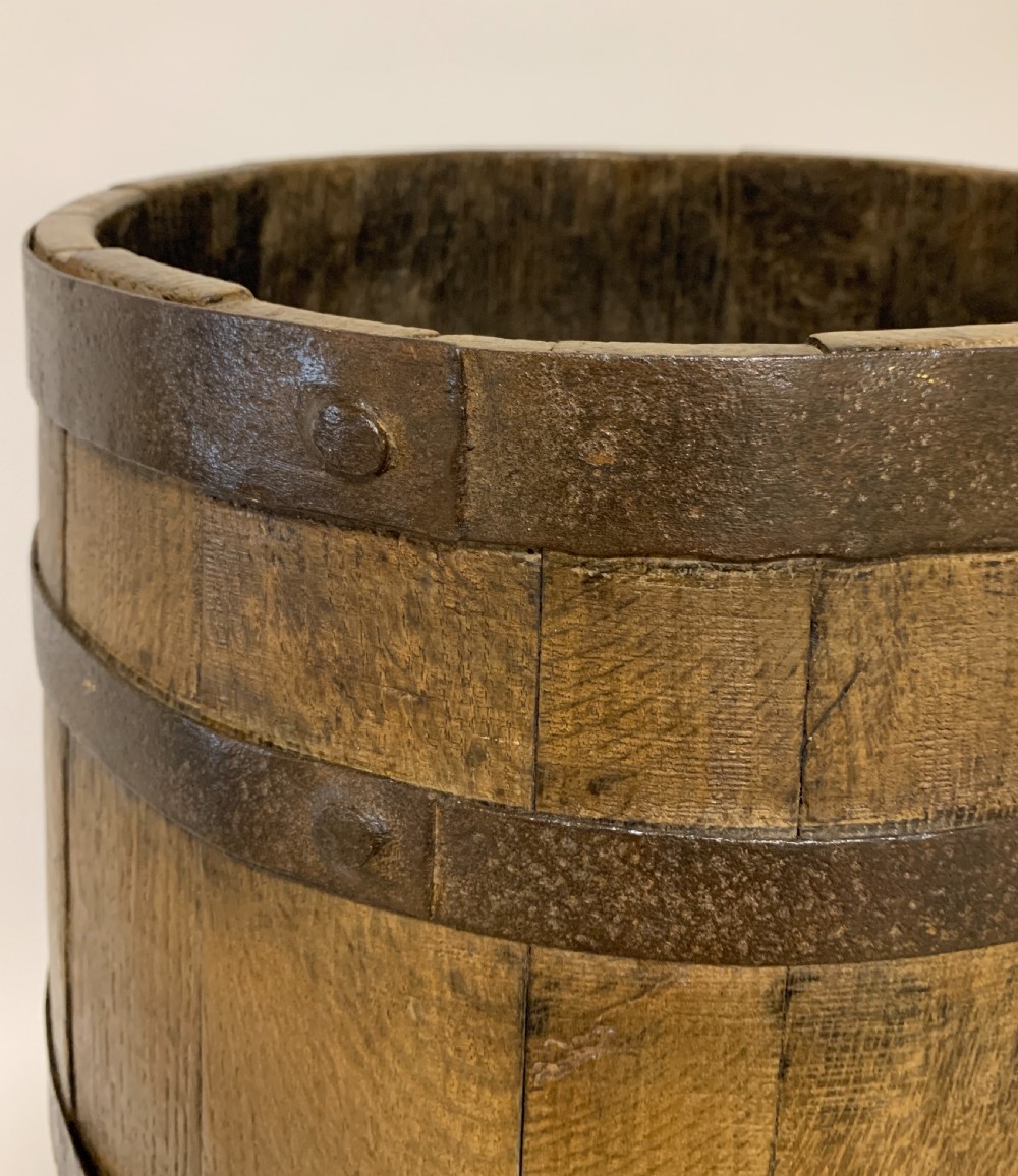 Antique Oak Coopered Barrel  View VIII