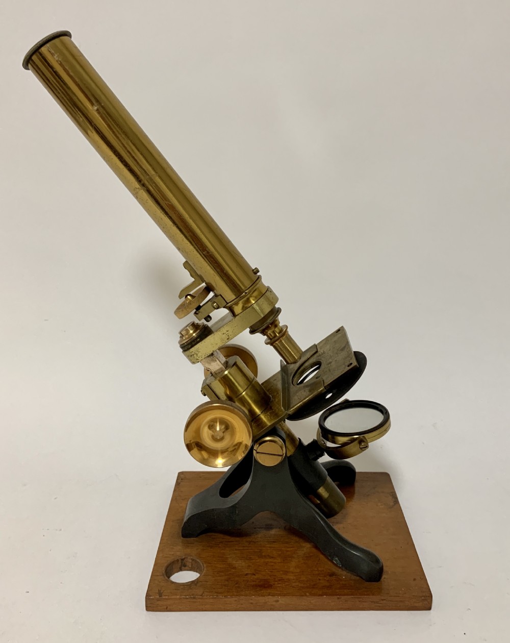 Antique Brass Bar Limb Microscope View II