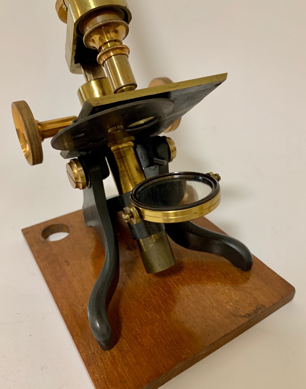Antique Brass Bar Limb Microscope View III