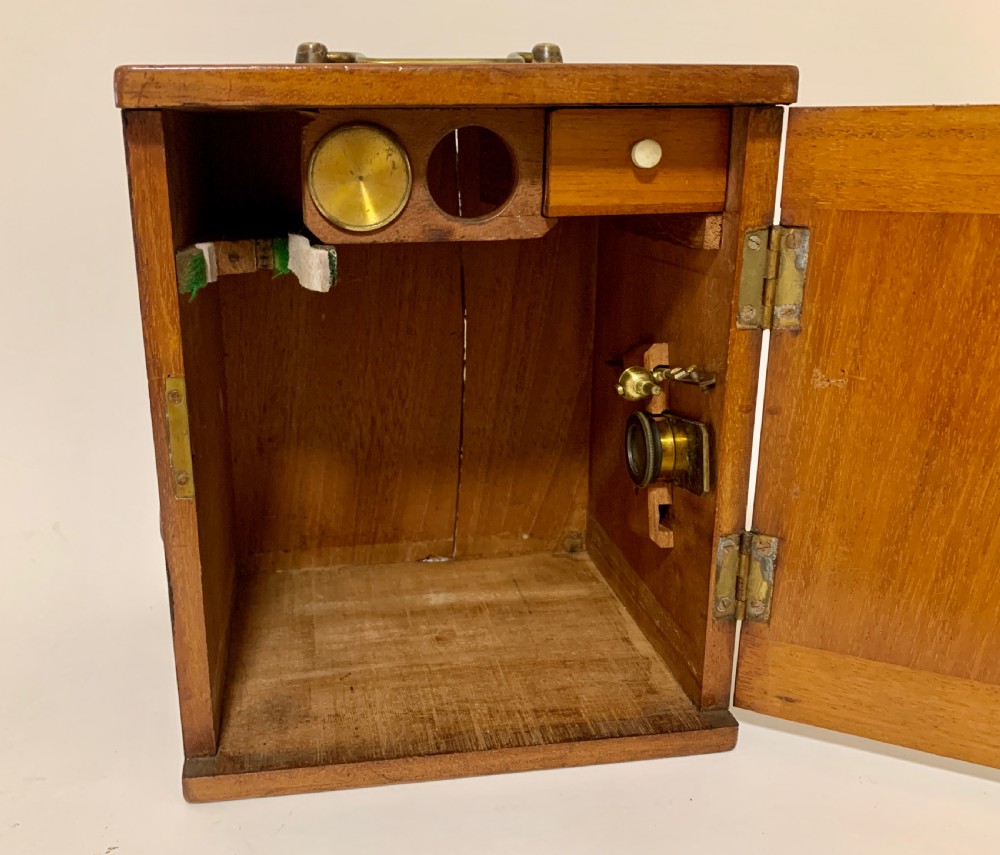 Antique Brass Bar Limb Microscope View IX