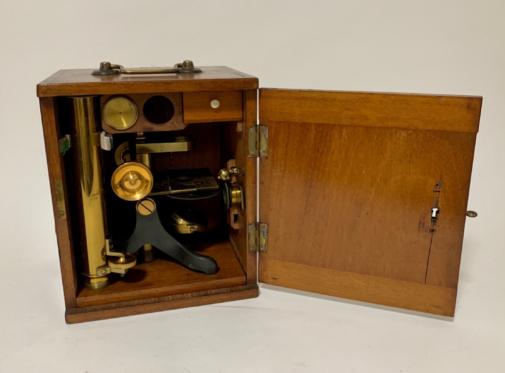 Antique Brass Bar Limb Microscope View X