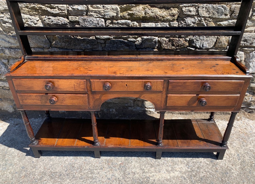 Georgian Oak Potboard Dresser View IV