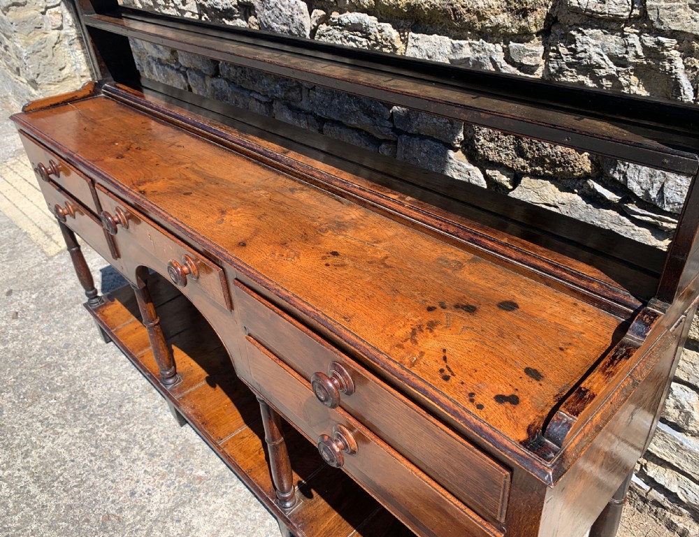 Georgian Oak Potboard Dresser View XII