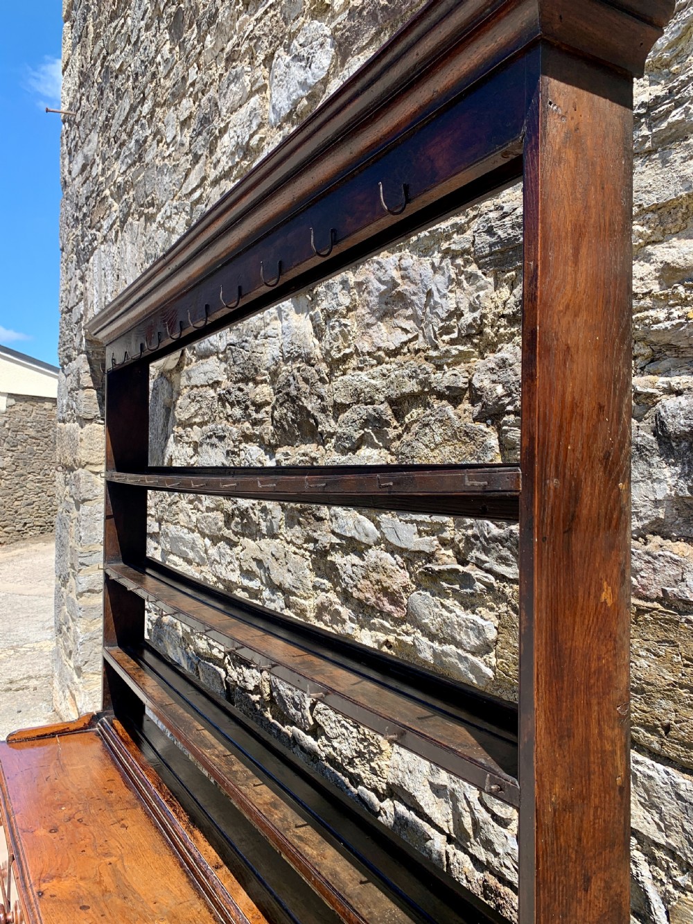 Georgian Oak Potboard Dresser View XIII