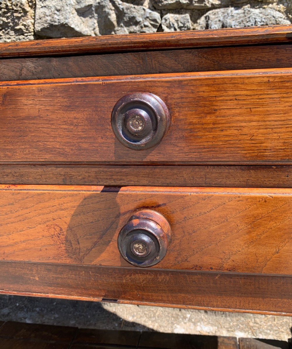 Georgian Oak Potboard Dresser View XVI
