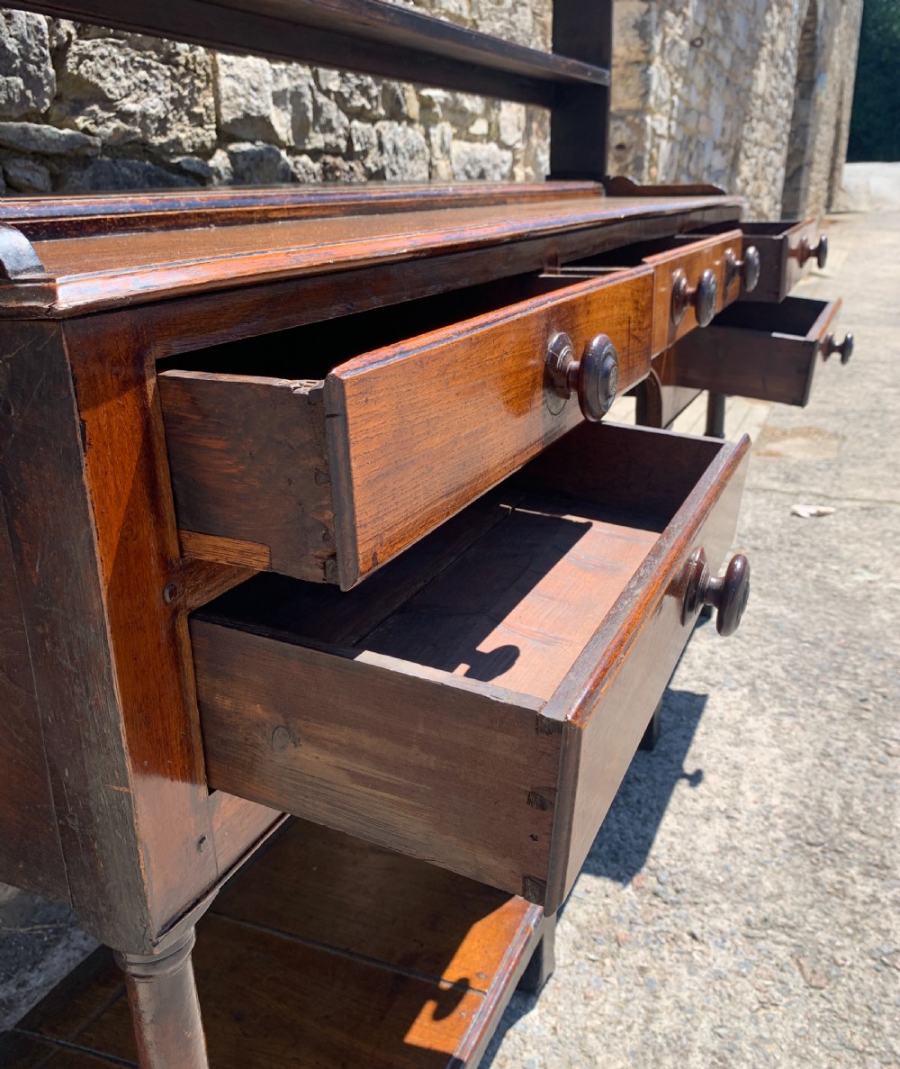 Georgian Oak Potboard Dresser View XVIII