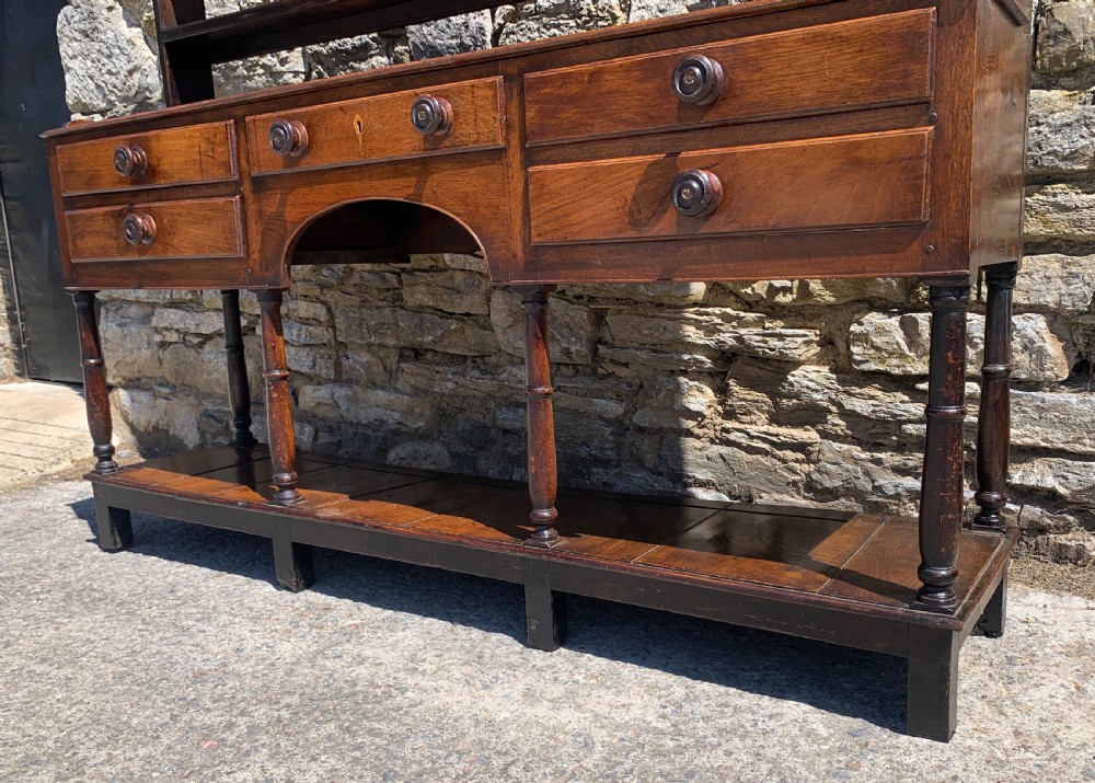 Georgian Oak Potboard Dresser View XXVI