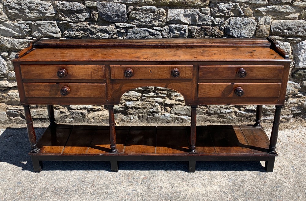 Georgian Oak Potboard Dresser View XXVIII