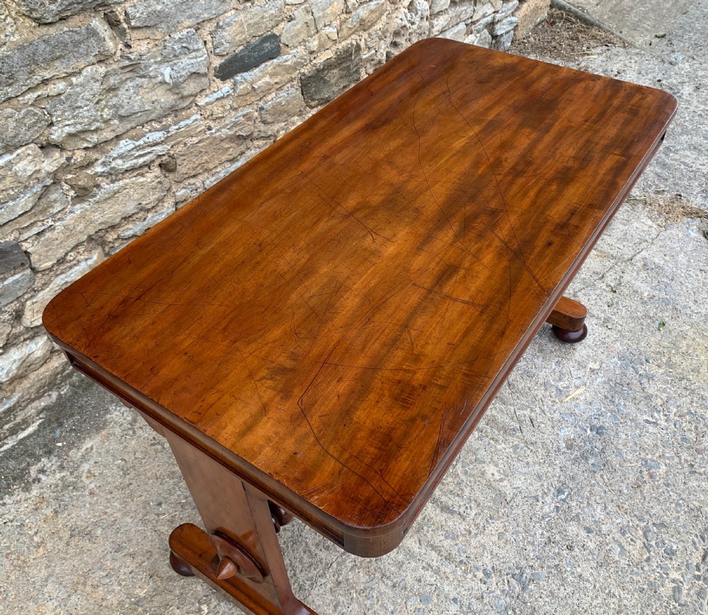 Regency Mahogany Library Writing Table View VI