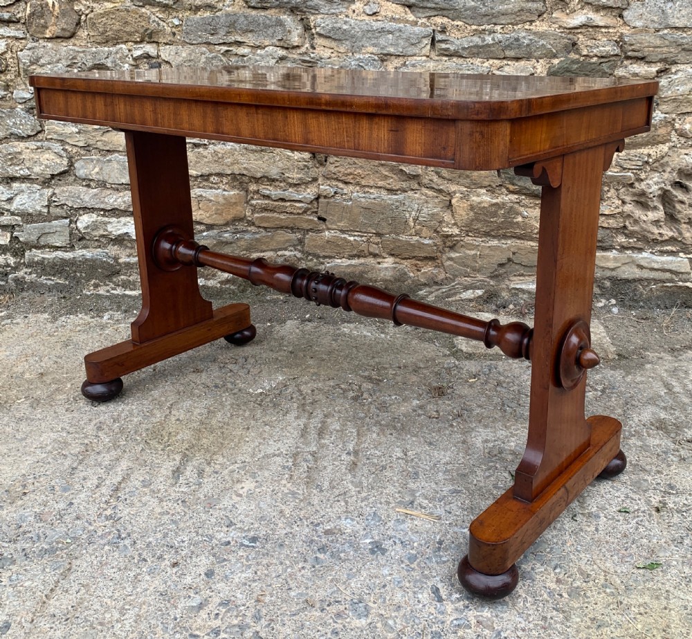 Regency Mahogany Library Writing Table View IX