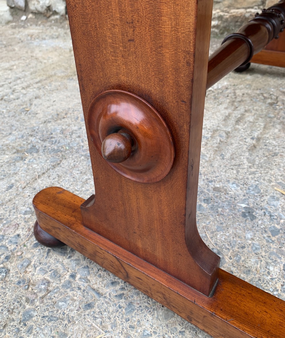 Regency Mahogany Library Writing Table View XI