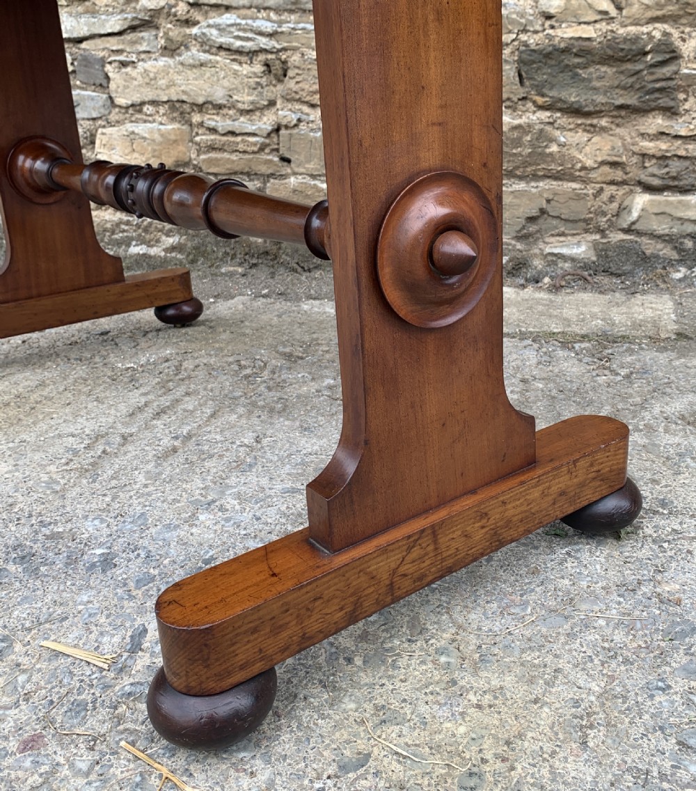 Regency Mahogany Library Writing Table View XVII