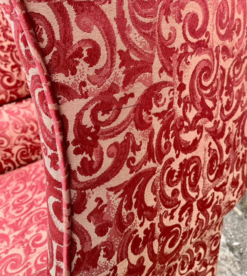 Victorian Mahogany Framed Wing Armchair View VIII