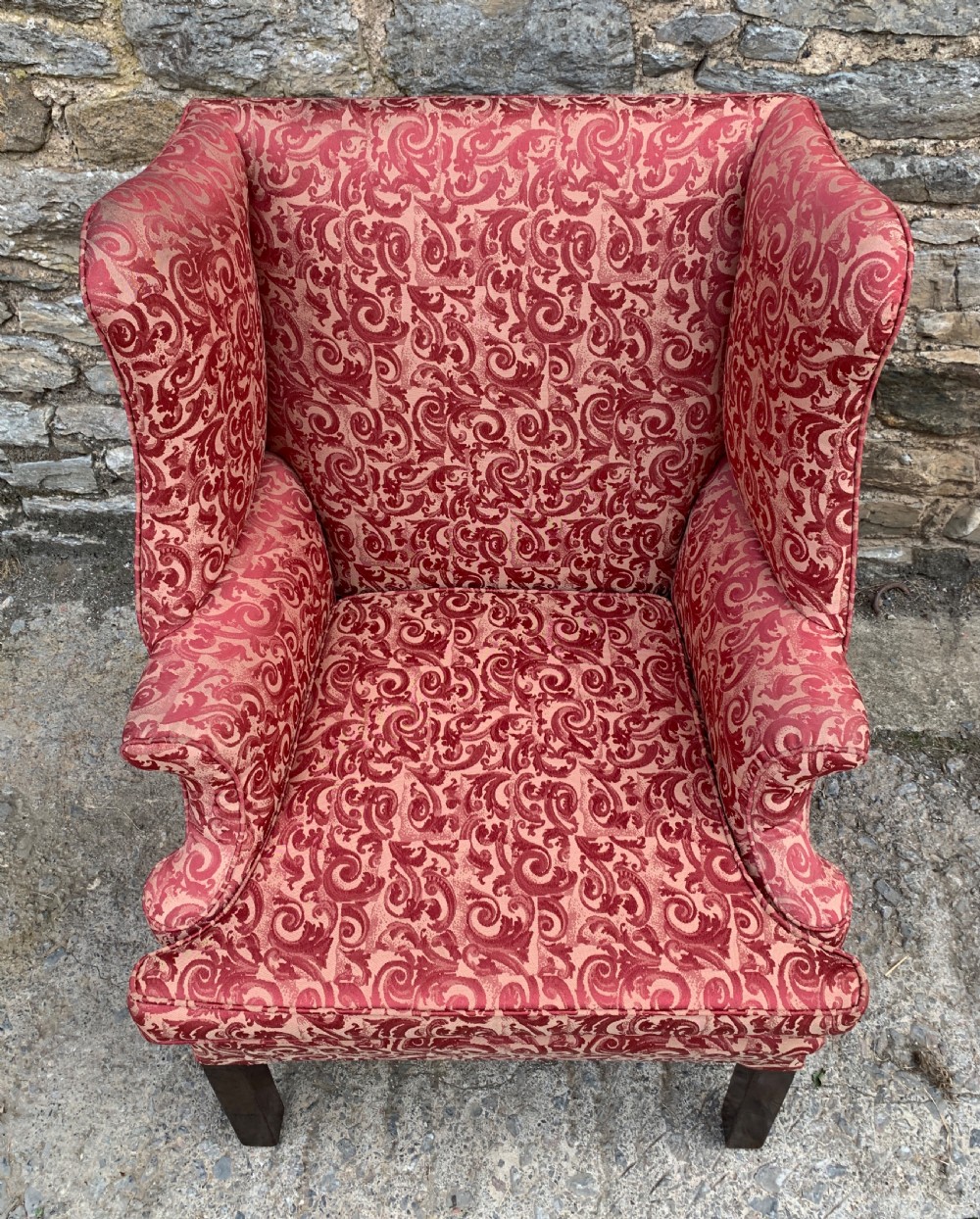 Victorian Mahogany Framed Wing Armchair View XV