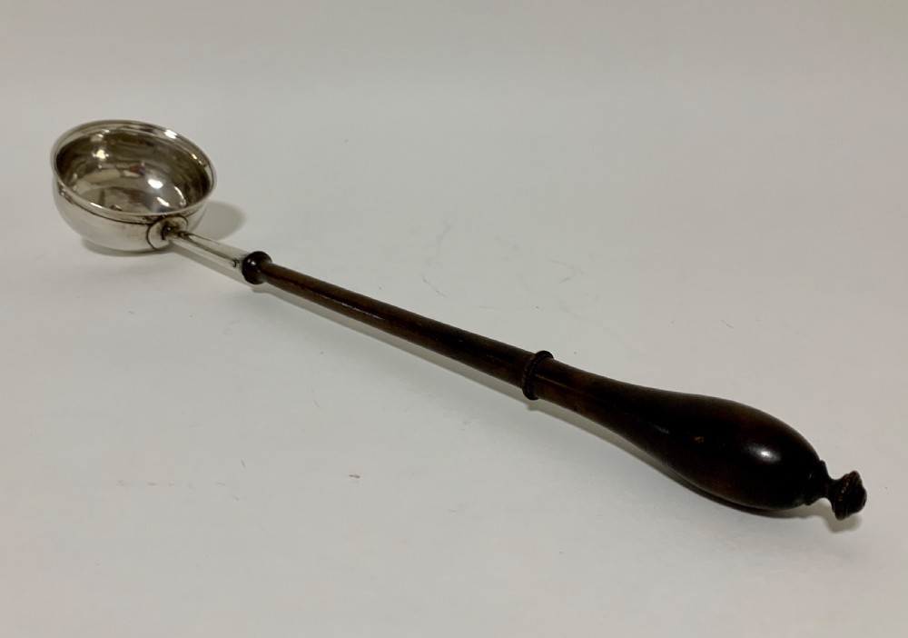 Antique 18th Century George II Solid Sterling Silver Toddy Ladle 1727 View II