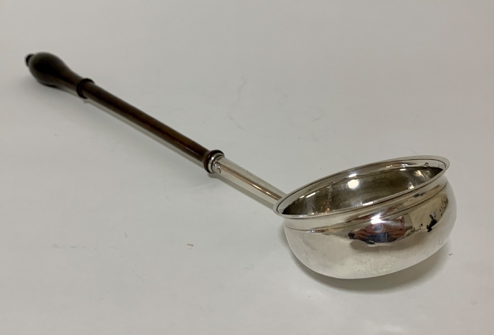 Antique 18th Century George II Solid Sterling Silver Toddy Ladle 1727 View VI