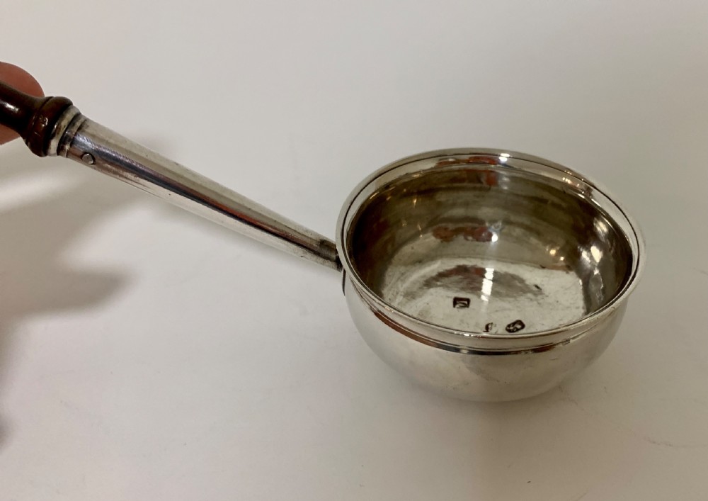 Antique 18th Century George II Solid Sterling Silver Toddy Ladle 1727 View VII