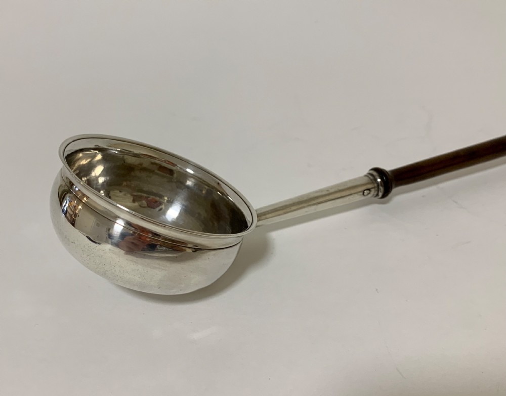 Antique 18th Century George II Solid Sterling Silver Toddy Ladle 1727 View IX