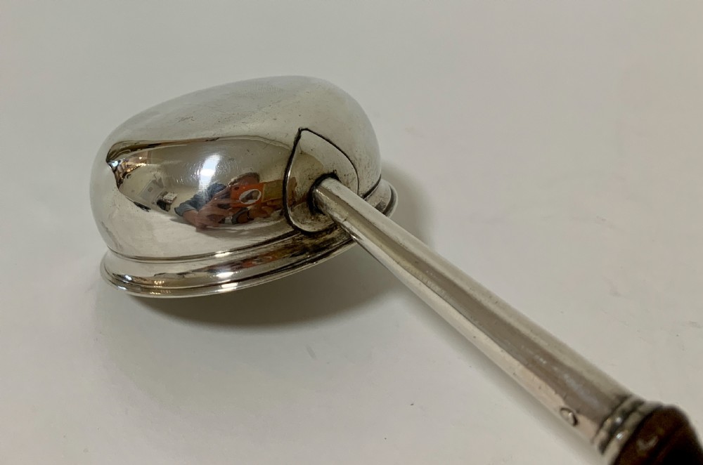 Antique 18th Century George II Solid Sterling Silver Toddy Ladle 1727 View XV