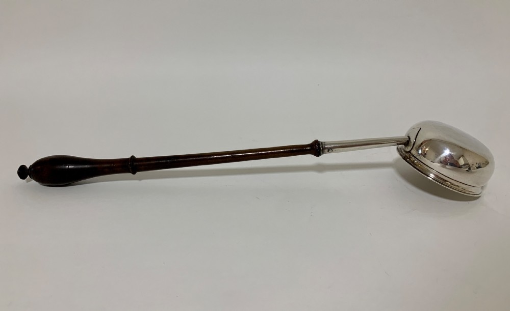 Antique 18th Century George II Solid Sterling Silver Toddy Ladle 1727 View XVI