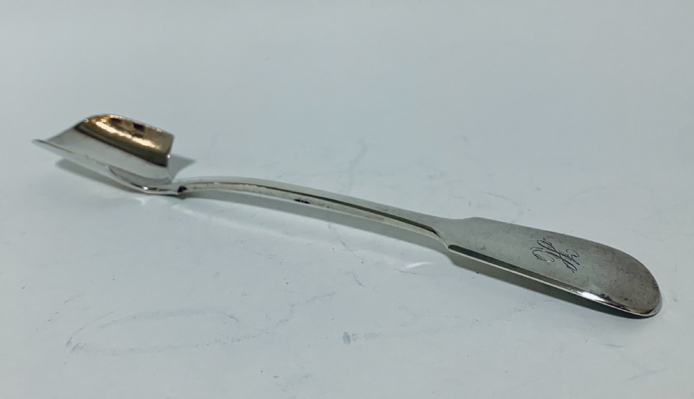 Antique Victorian Solid Sterling Silver Stilton Scoop View X