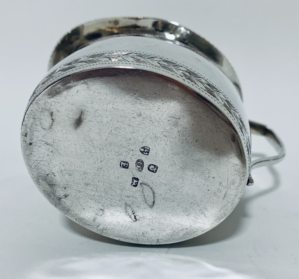 Antique Georgian Solid Sterling Silver Milk or Cream Jug Chester 1801 View XIII